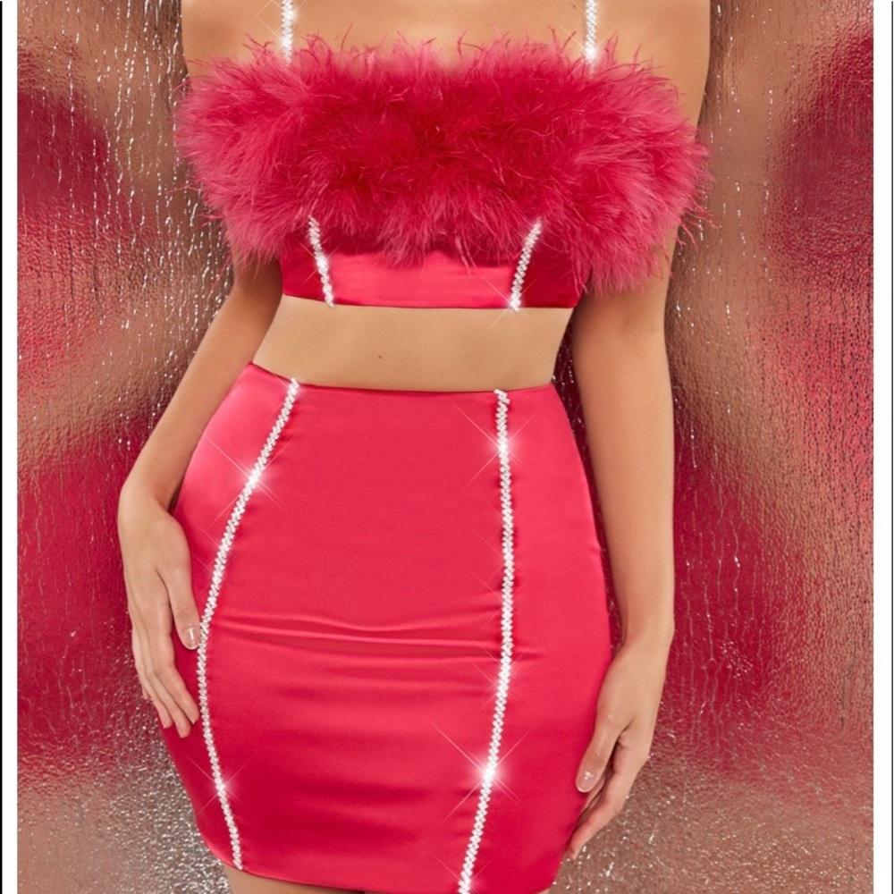 Hot pink Oh Polly two piece set - Picture 1 of 3